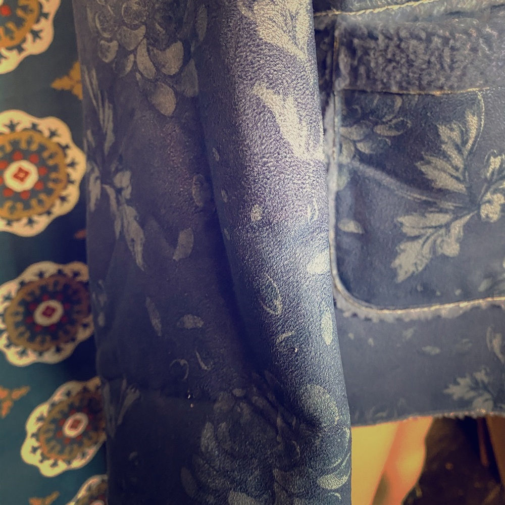 Sky blue dark blue jacket